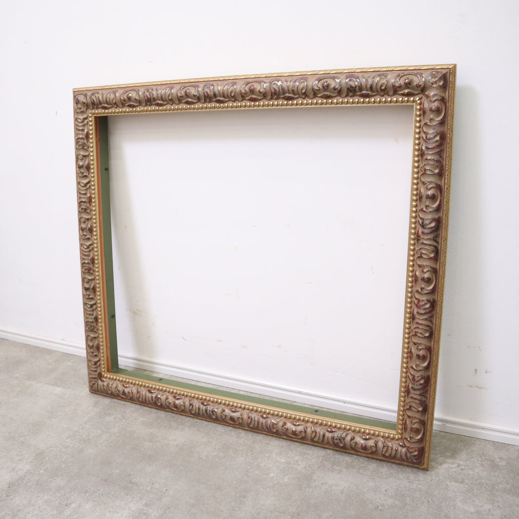 一時値下 額縁 ゴールド フレーム ビンテージ ウォールフレーム 木製