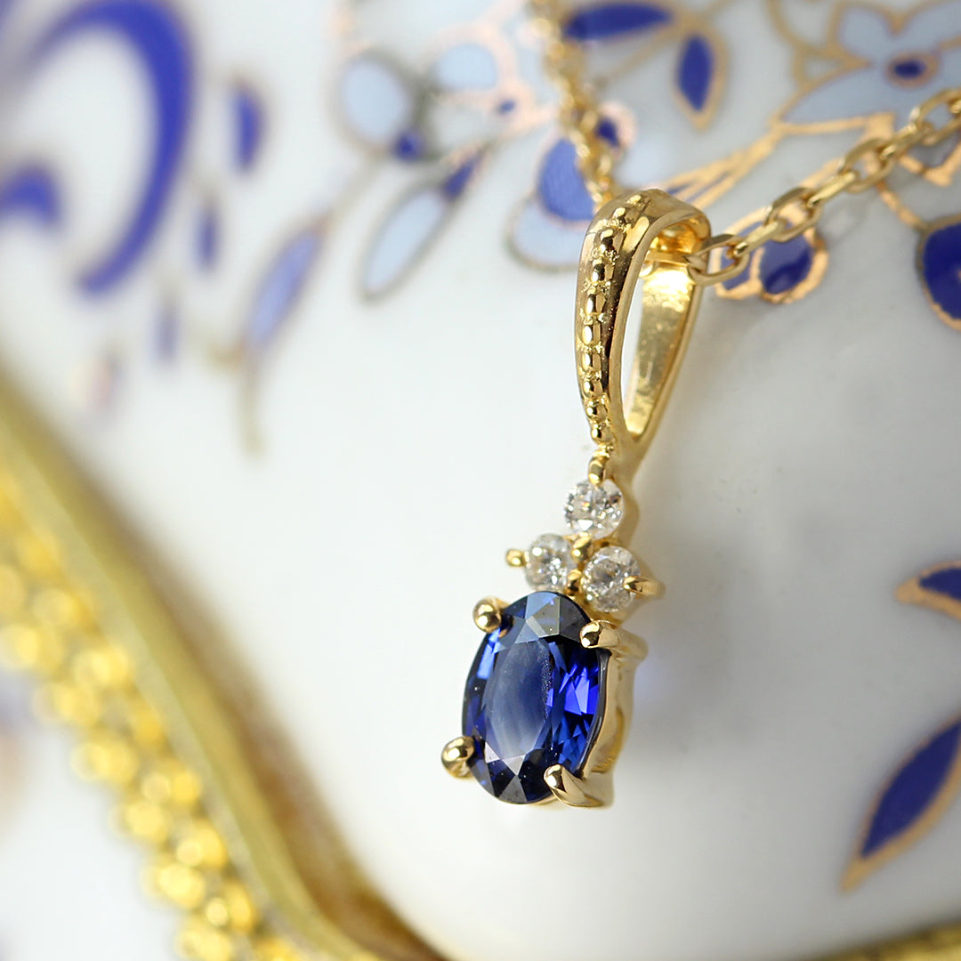 k18サファイアダイアモンドペンダントトップのみ