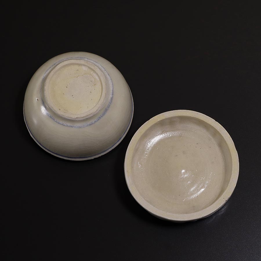 茶道具安南月字兎角丸口茶入16世紀ベトナム茶器濃茶古玩古物