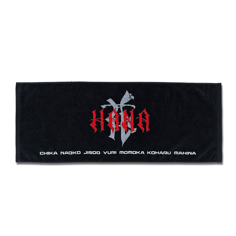 HANA ロゴ Tシャツ ブラック M＆フェイスタオル HANA ロゴ Tシャツ