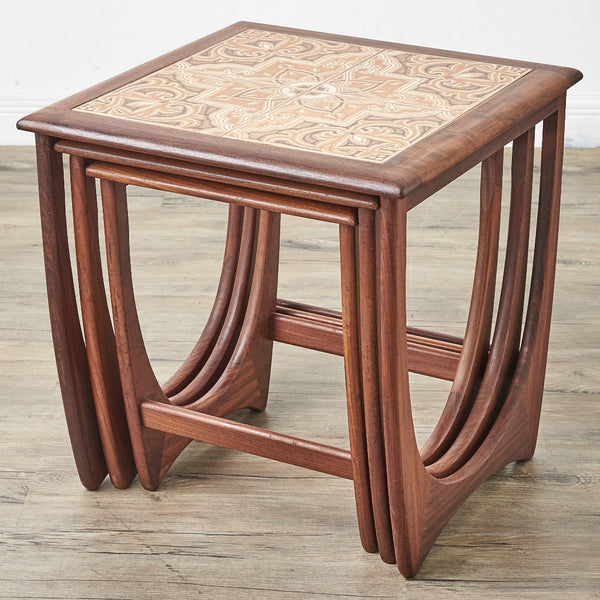 人気！コンパクト G-Plan 木製ネストテーブル 3点セット ブラウン 人気