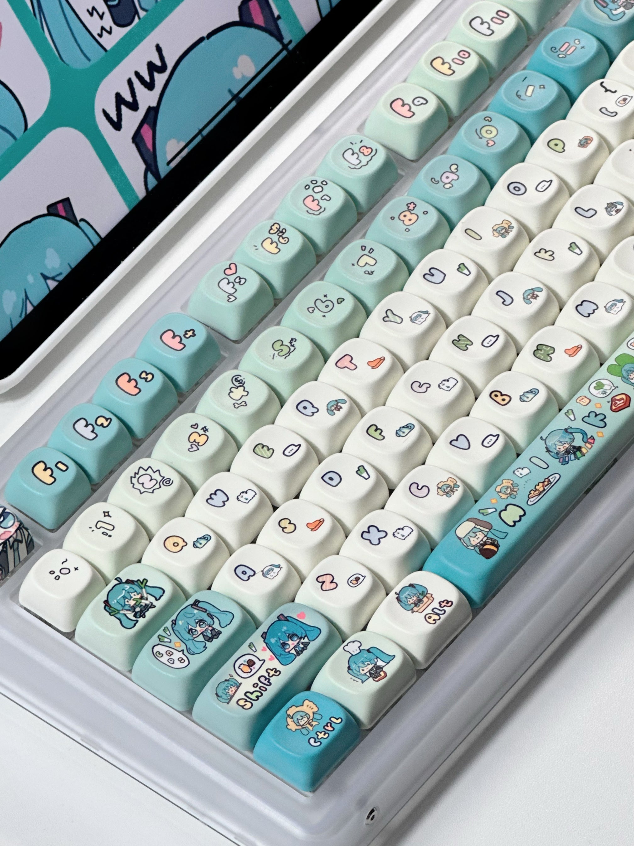 初音ミク ラビットホール 130pbt+36pcキーキャップ