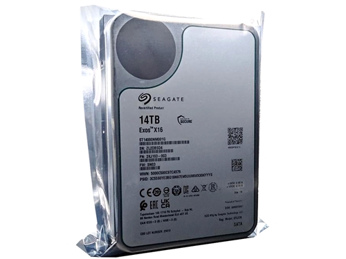 整備済み品 Seagate Exos X16 14TB HDD 2台セット Seagate Exos X16