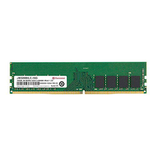 デスクトップ用メモリ Transcend 16GB DDR4-3200 U-DIMM JM3200HLE-16G