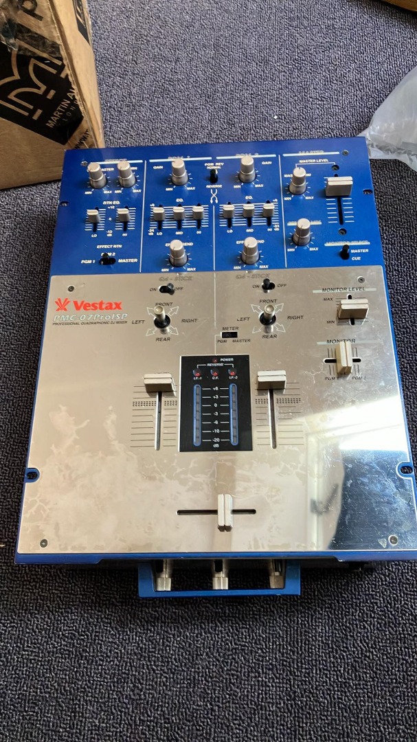 美品】Vestax DJミキサー PMC-01 ブルー Vestax PMC-07PRO ISP DJ