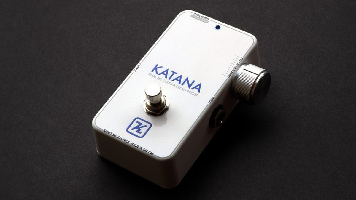 Keeley Electronics reintroduces the Katana Clean Boost in sleek