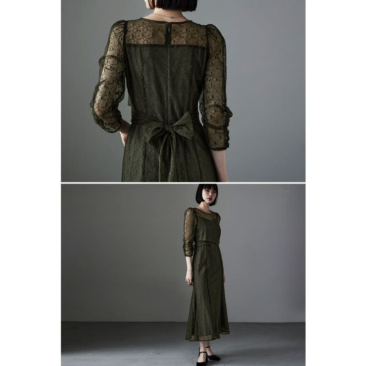 etoll エトル カシュクールデザインフレアドレス[品番：FT000009576