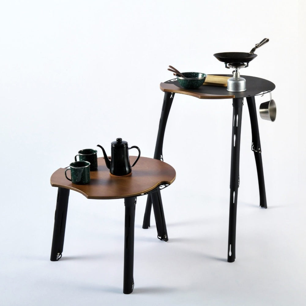 ANOBA BLACK EDITION ウッドロールトップテーブル BLACK EDITION