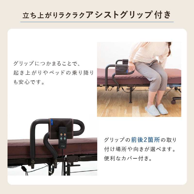 収納式 プレミアムベッド 電動WFリクライニング（2モーター） AX-BE735
