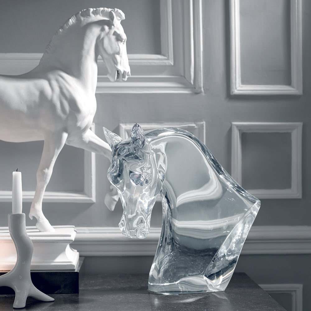 LALIQUE 馬のガラス彫刻 Kazak Horse sculpture – Lalique North America