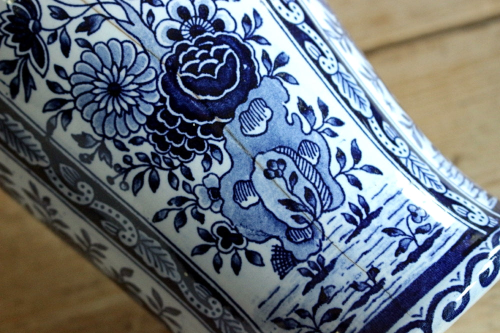 オランダ デルフト焼き 幸運を呼ぶ 月と天使の陶器オーナメント