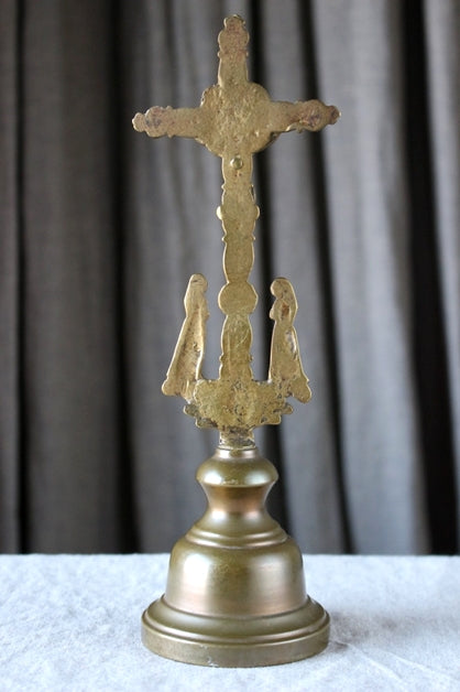 真鍮色が素敵なキリスト像（高さ23.5cm） フランスアンティーク