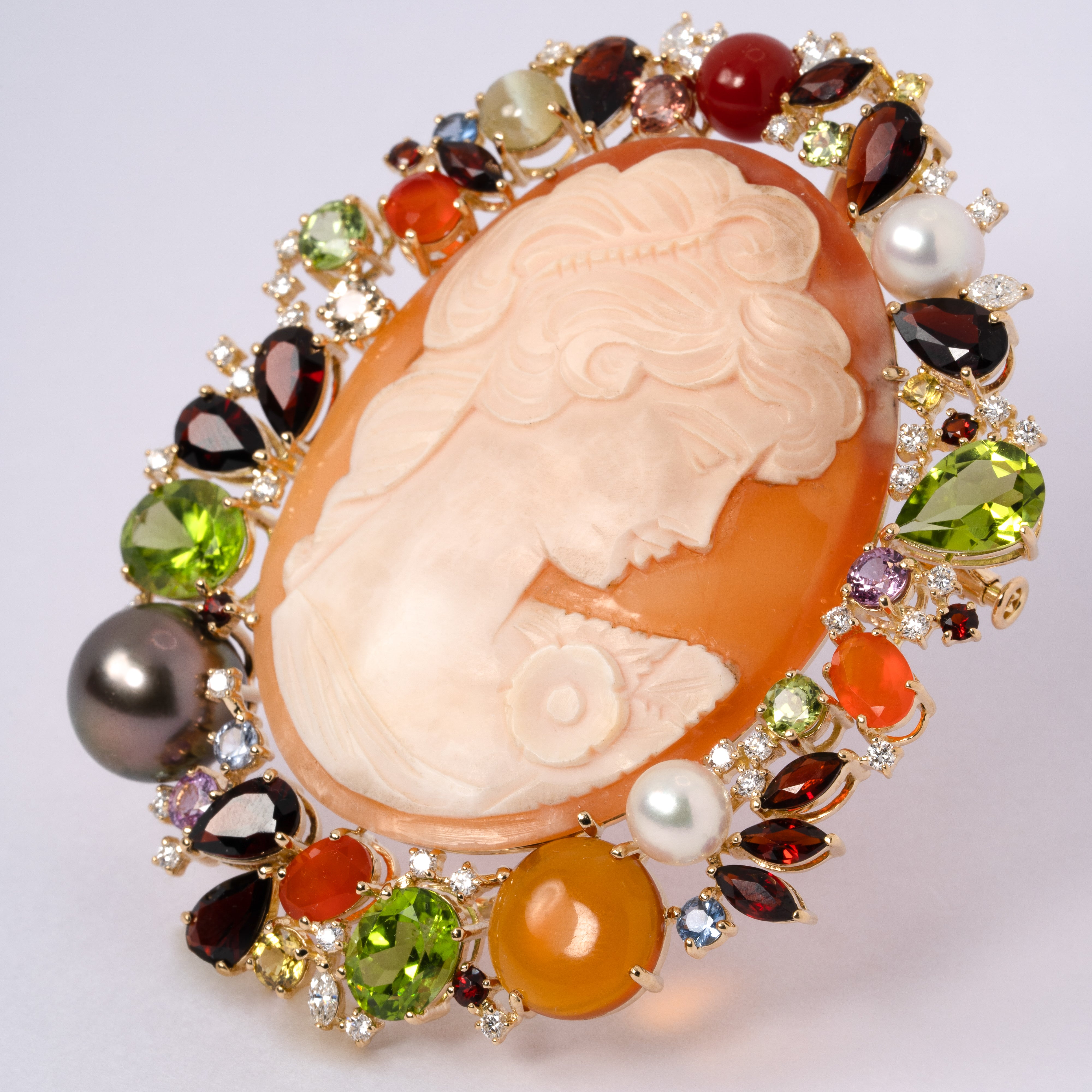 リフォーム】カメオのペンダントトップ兼ブローチ – 440showroom