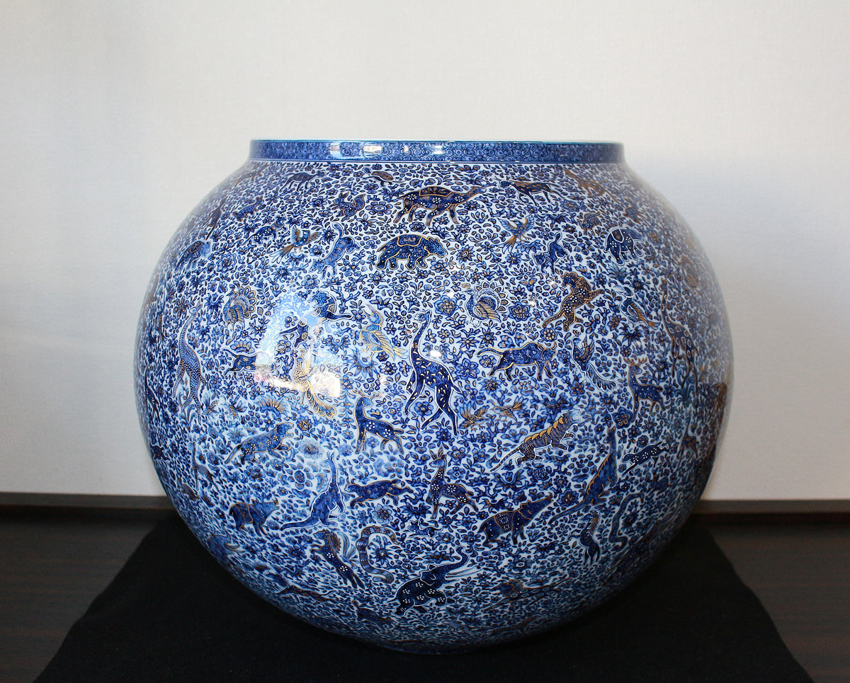 葉山有樹、緻密の花壺の絵 葉山有樹、緻密の花壺