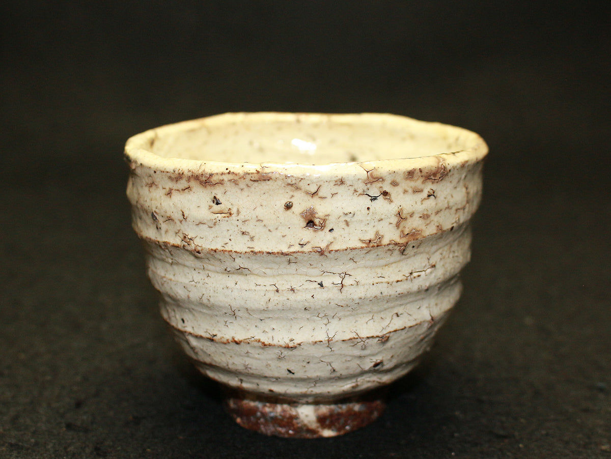 26100 中川自然坊 粉引唐津汲み出し湯呑 NAKAGAWA Jinenbo – アート