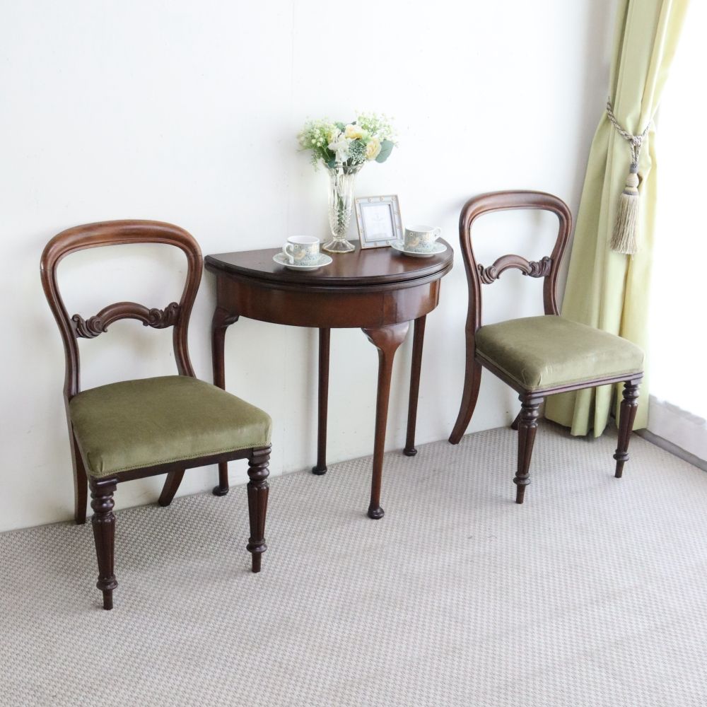 イギリス アンティーク 家具 バルーンバックチェア 椅子 イス 英国