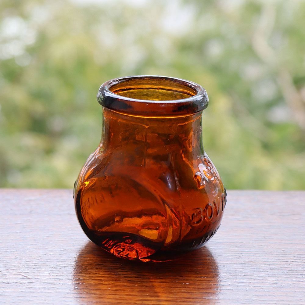 稀少ワンダーデコールイギリスアンティーク古いガラス虫取り瓶FlyTrap