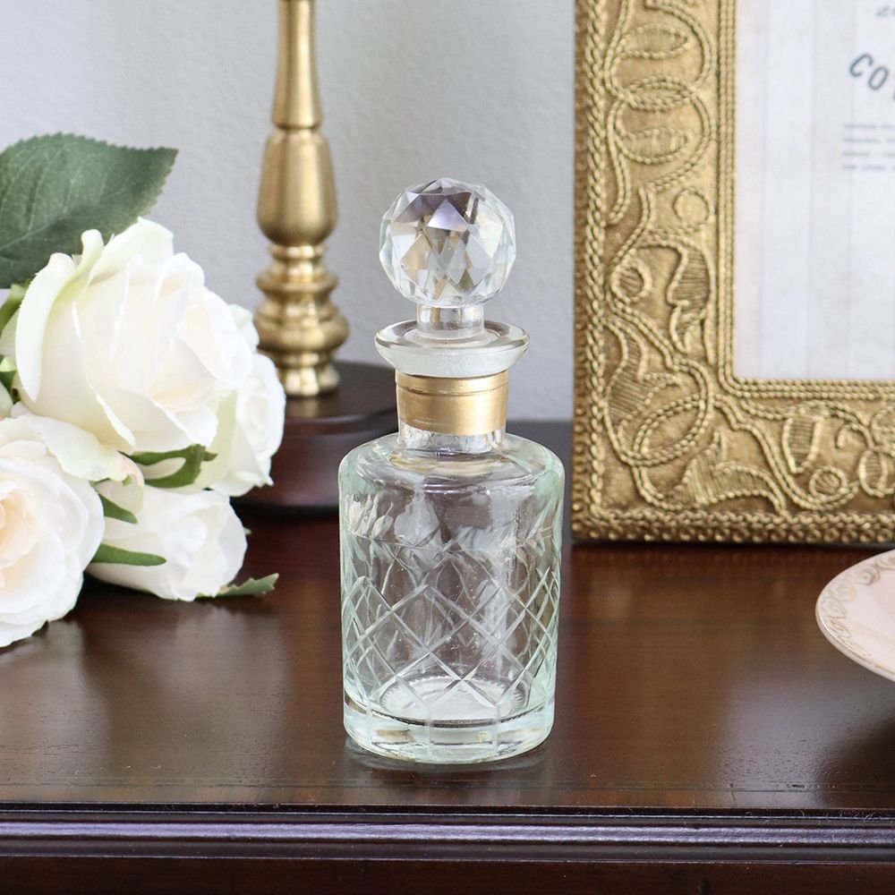 ガラスがキラリ♪ ガラス香水ビン TO1-M15-1051S – アンティーク家具と