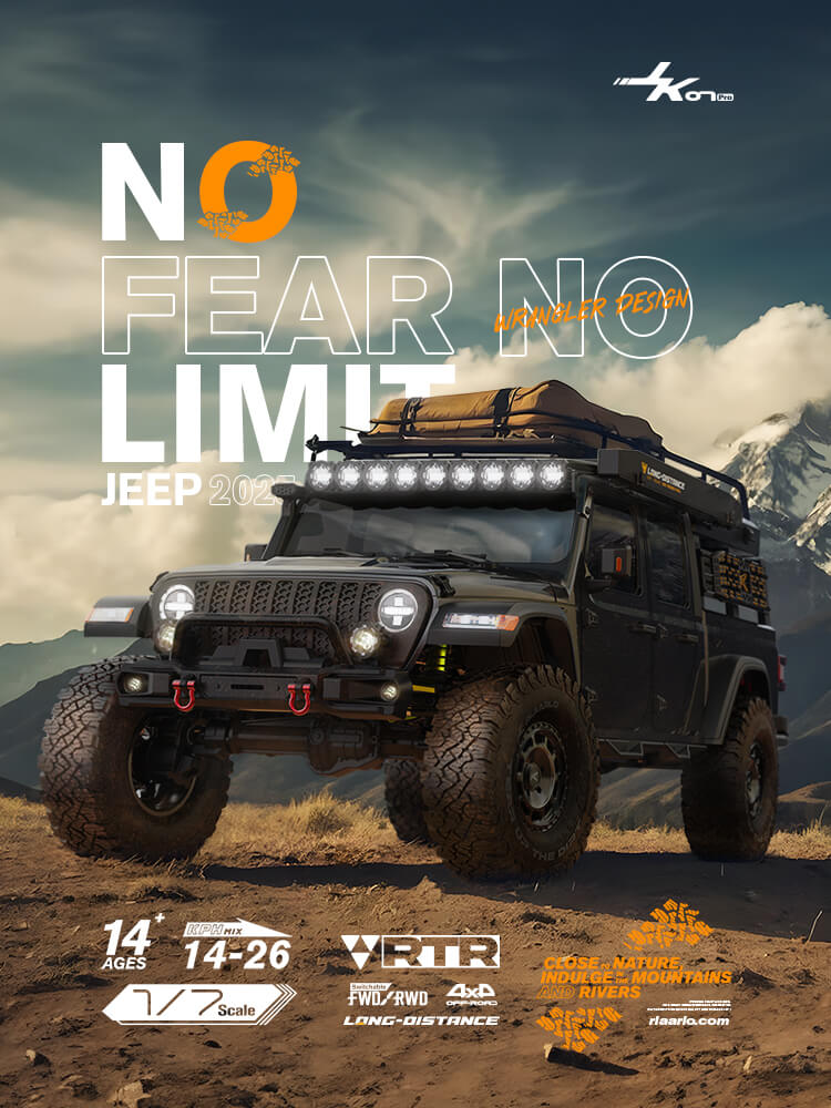 Rlaarlo 1/7 Scale 4WD Brushless RC Crawler JK07 Pro