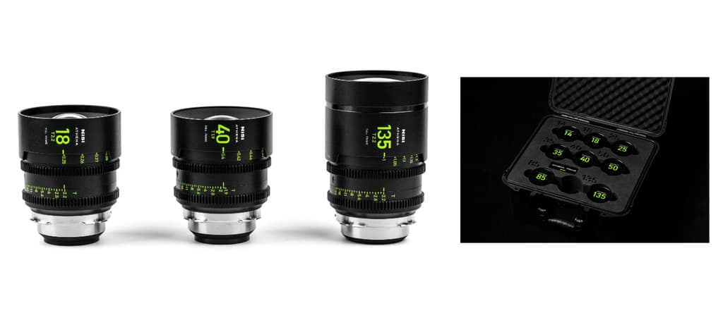 シネマレンズシリーズATHENA PRIME LENSに、 18mm、40mm、135mmを追加
