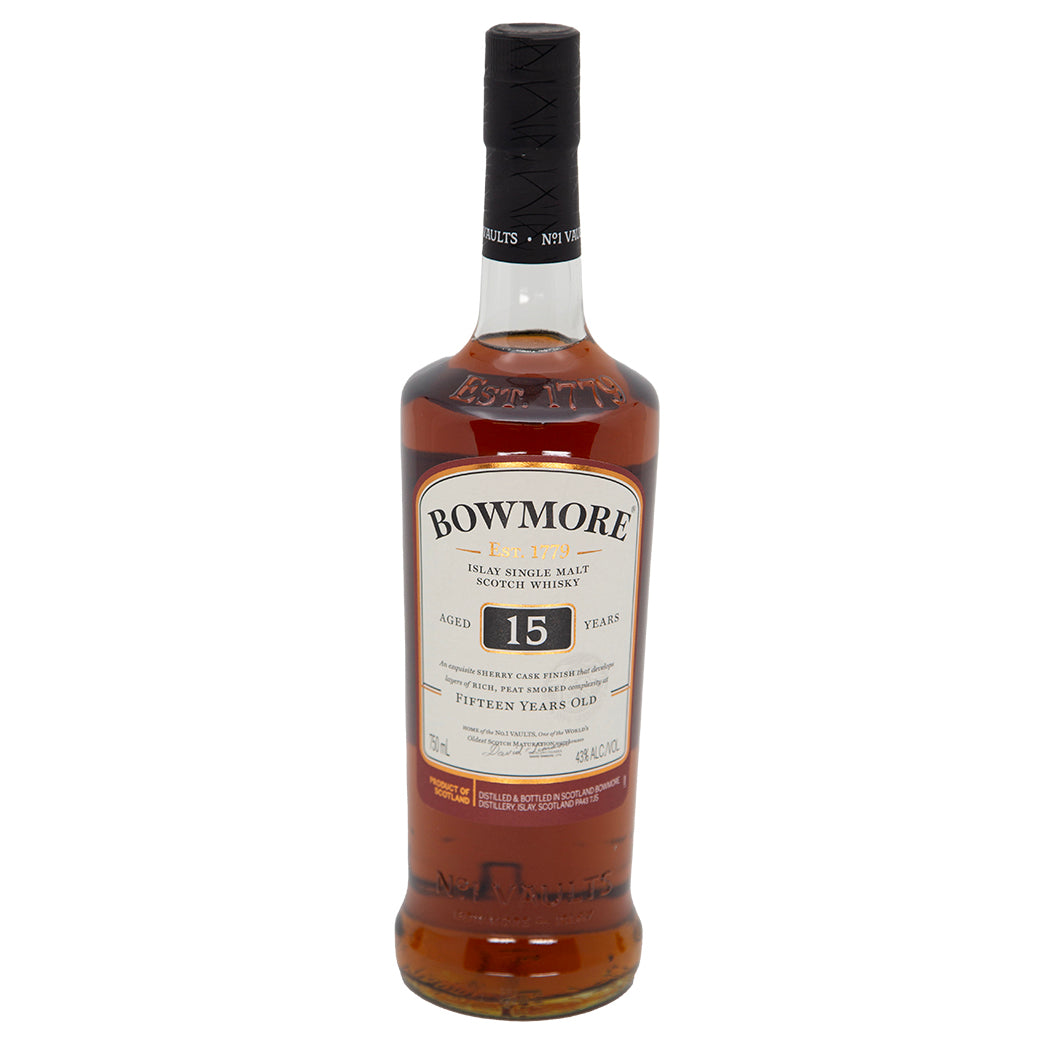 Bowmore Scotch Whisky 15rs 750 mL | Wally's Wine & Spirits
