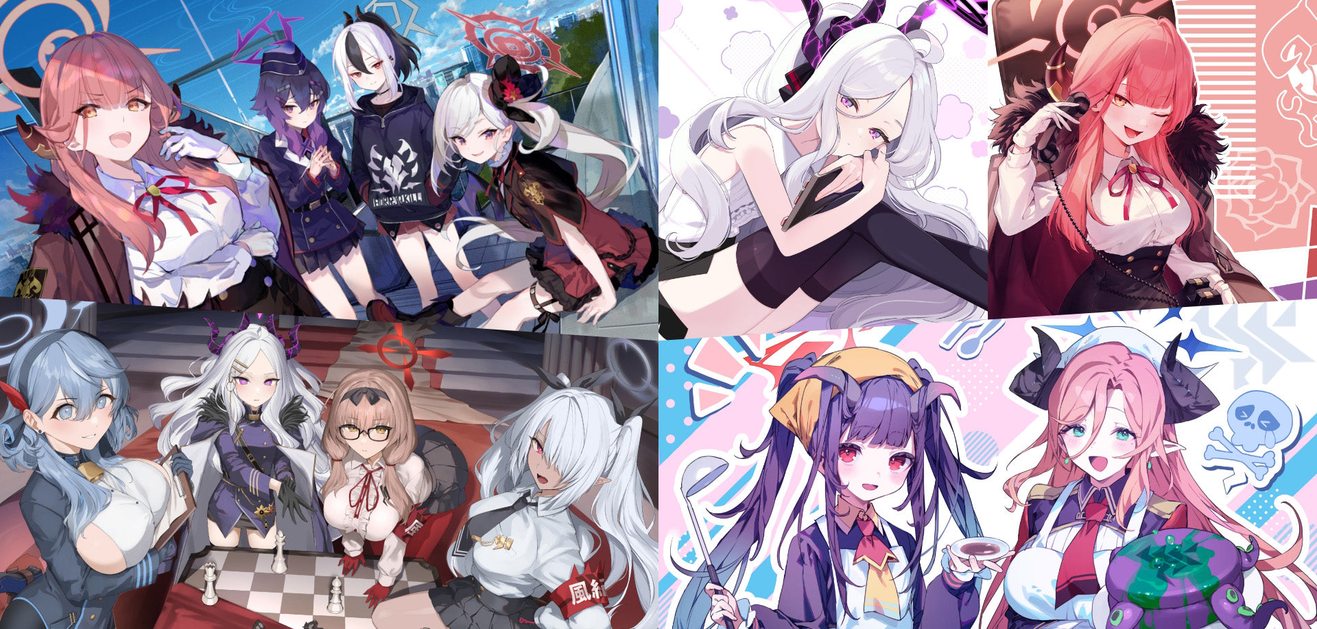 ふもコレ×ブルーアーカイブ 予約特典 ゲヘナ学園イラストカード全種