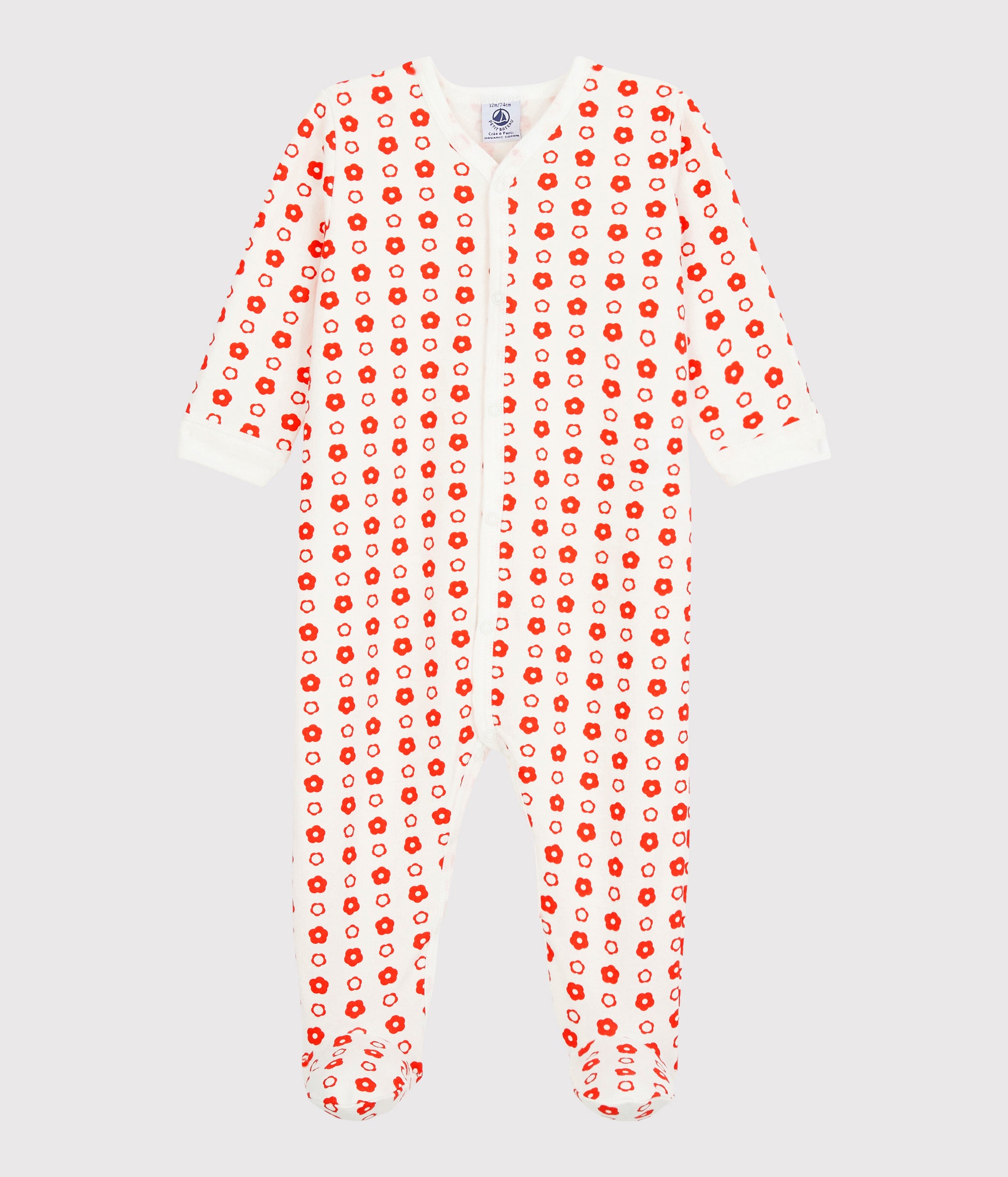 裏起毛プリント前開きロンパース | ベビー服・子供服通販のPETTIT