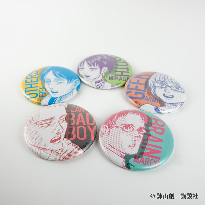 匿名配送】進撃の巨人 スクールカースト 缶バッジ アニ 100個セット