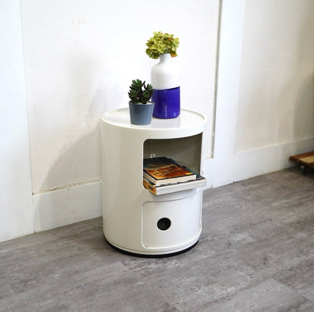 カルテル / Kartell コンポニビリ2 ホワイト2段 イタリア製 中古 収納