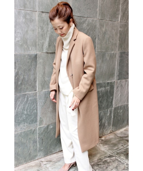 plage（プラージュ）の「《予約》ロングテーラードカラー コート