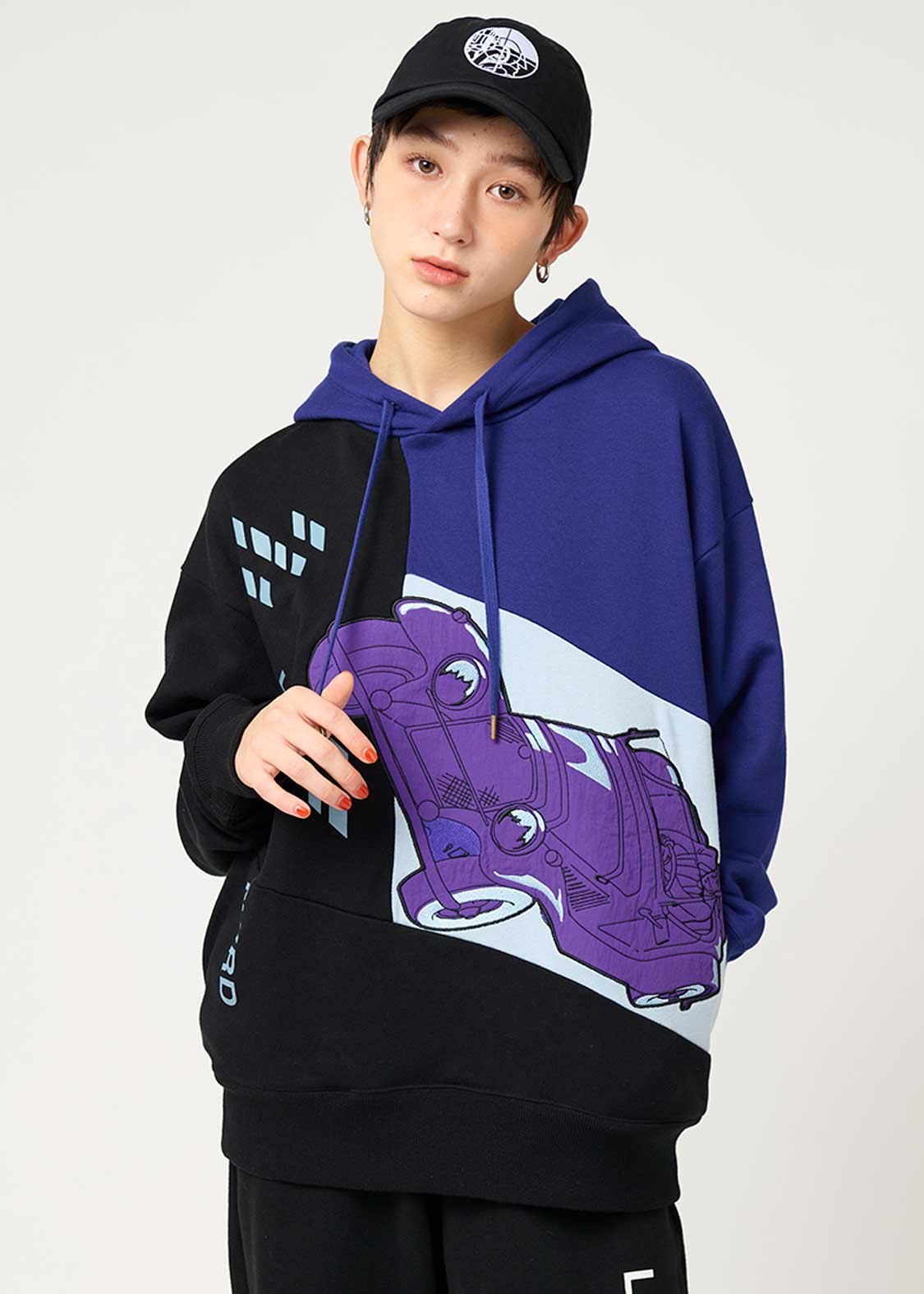 ec melodi キャップ 紫