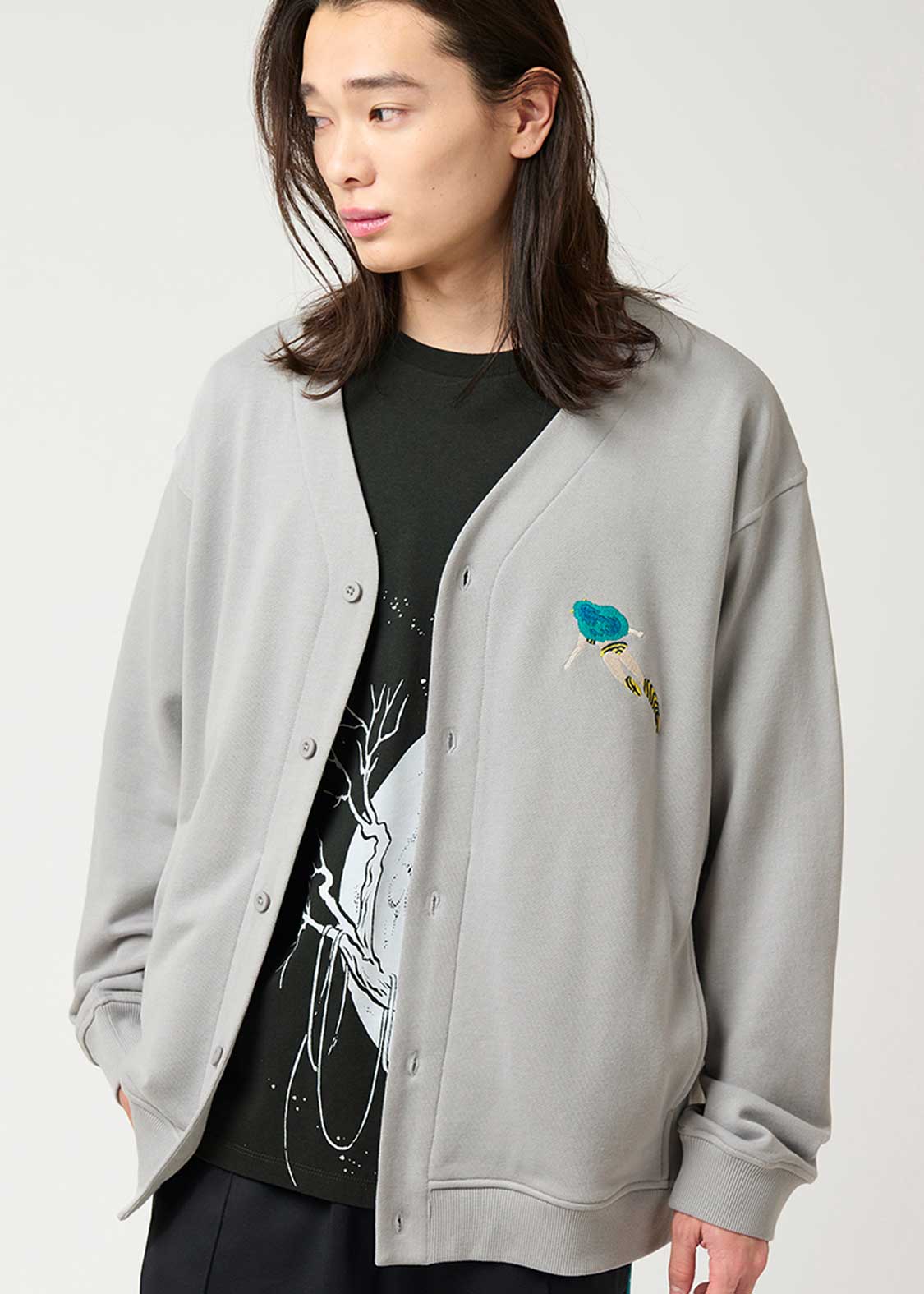 ラム&テン｜裏毛スウェットカーディガン｜ユニセックス｜グラニフ