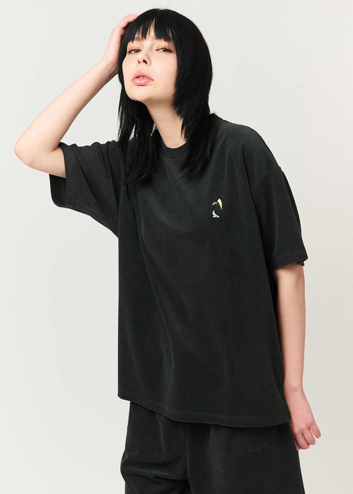 シティボーイペンギン｜ビッグシルエットパイルTシャツ｜ユニセックス