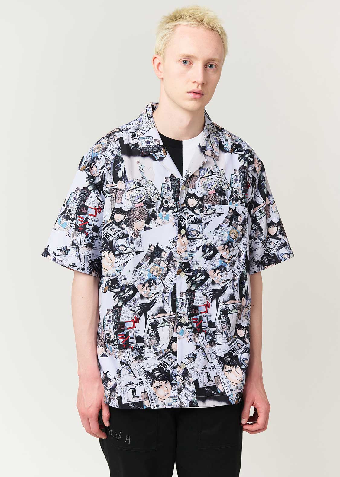 記憶 パターン｜ビッグシルエットオープンカラーシャツ｜ユニセックス