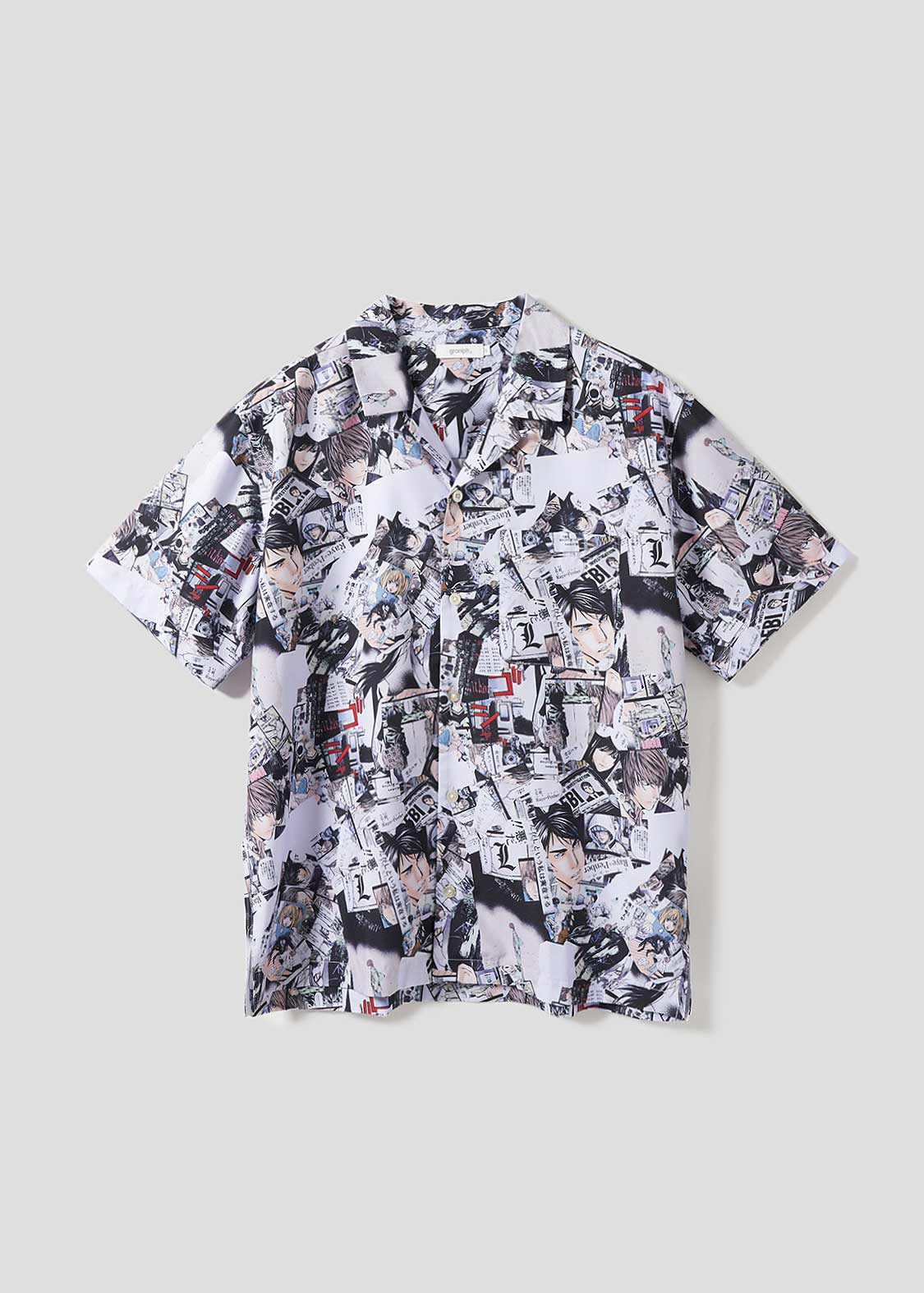 記憶 パターン｜ビッグシルエットオープンカラーシャツ｜ユニセックス