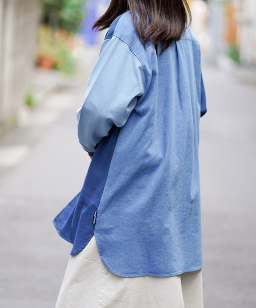 ストレッチデニムロング シャツジャケット | ジムマスター（gym master