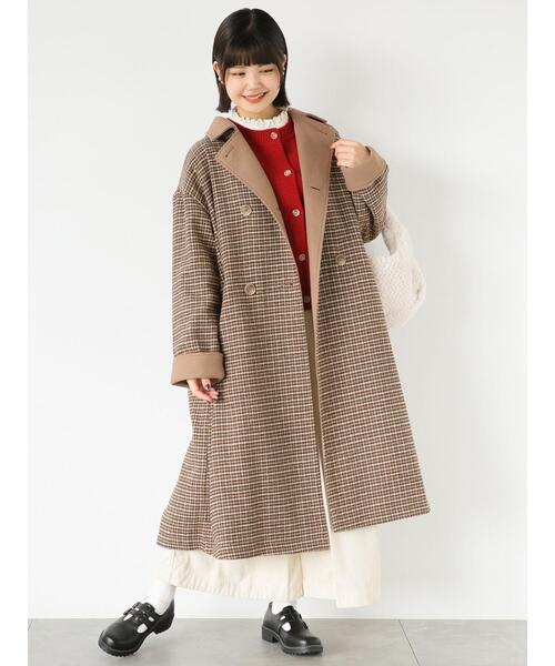 ehka sopo（エヘカソポ）の「チェックダブルブレストコート（その他
