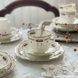 アンティーク コーヒーカップ&お皿セット 4セットあり！ウェリントン