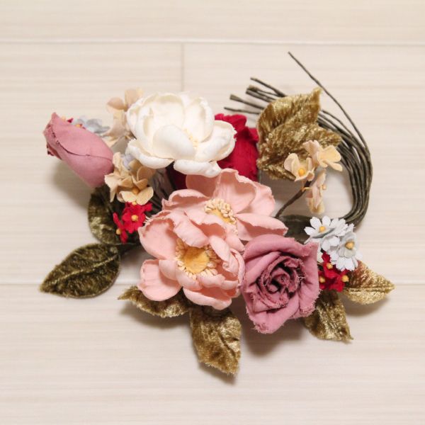 カネコイサオ等 コサージュ3点 カネコイサオ ブルー コサージュ/ピンク