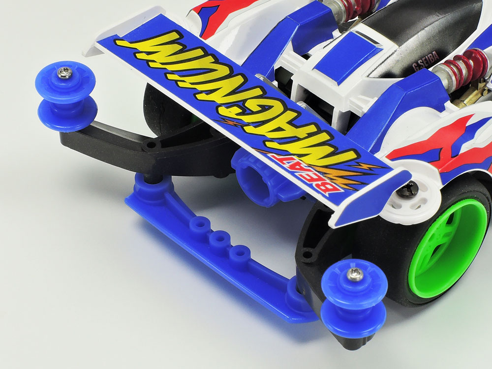 ミニ四駆】2段アルミローラー 8-9㎜ ブルー 【速度UP】9mm加工ローラー