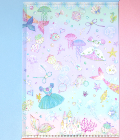 氷の上で踊るメダリストたちの美しいA4クリアファイルと版画