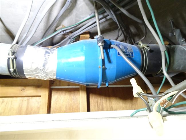 轟音がするTFM15Gチューブラファン交換｜大阪市淀川区新高