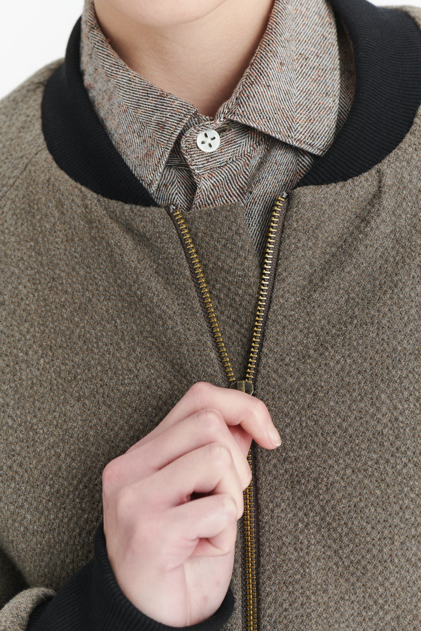 ツモリチサト アシンメトリー スリータック テーパード シアサッカー