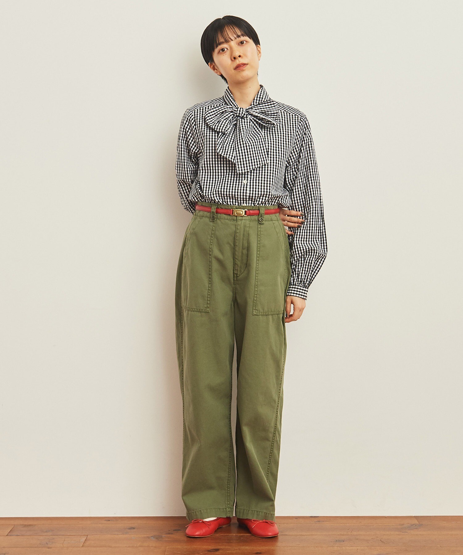 綿ツイル 製品硫化染めファティーグパンツ