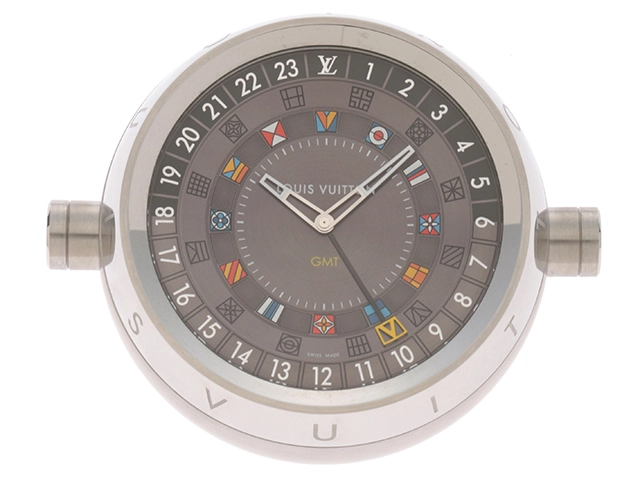 希少品】 ヴィトン Q1Q000 タンブール GMT 置き時計 希少品】 ヴィトン