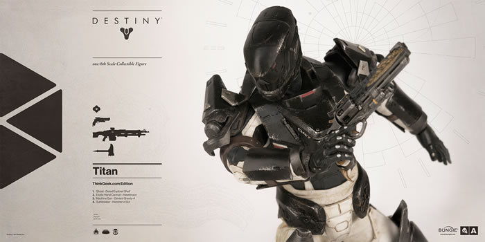 threeAが黒い“タイタン”を再現したThinkGeek限定の「Destiny