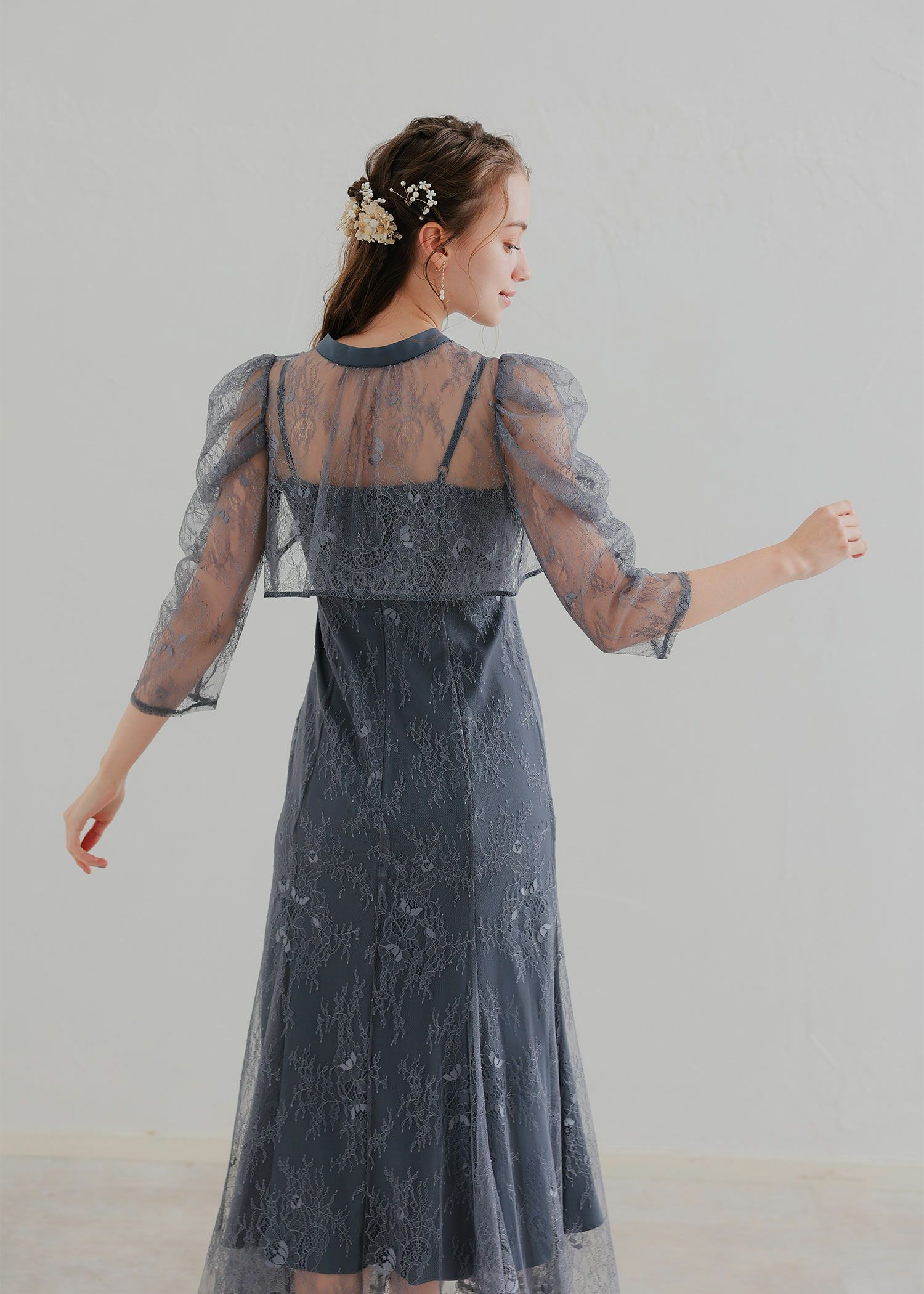 ☆新品☆ドリードール ボレロレイヤードレースドレス 結婚式 二次会