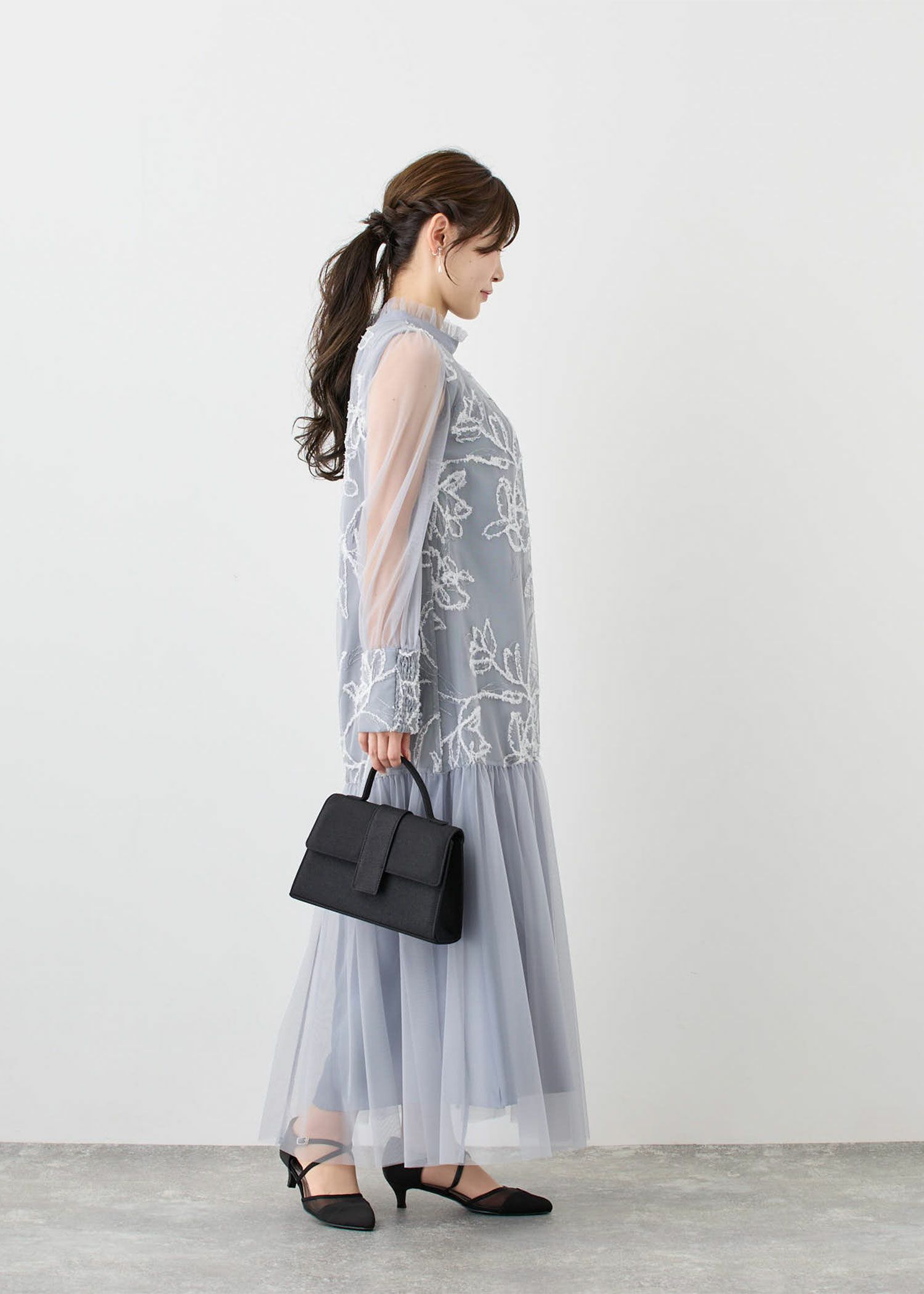 フェザーフラワーチュールドレス｜Dorry Doll