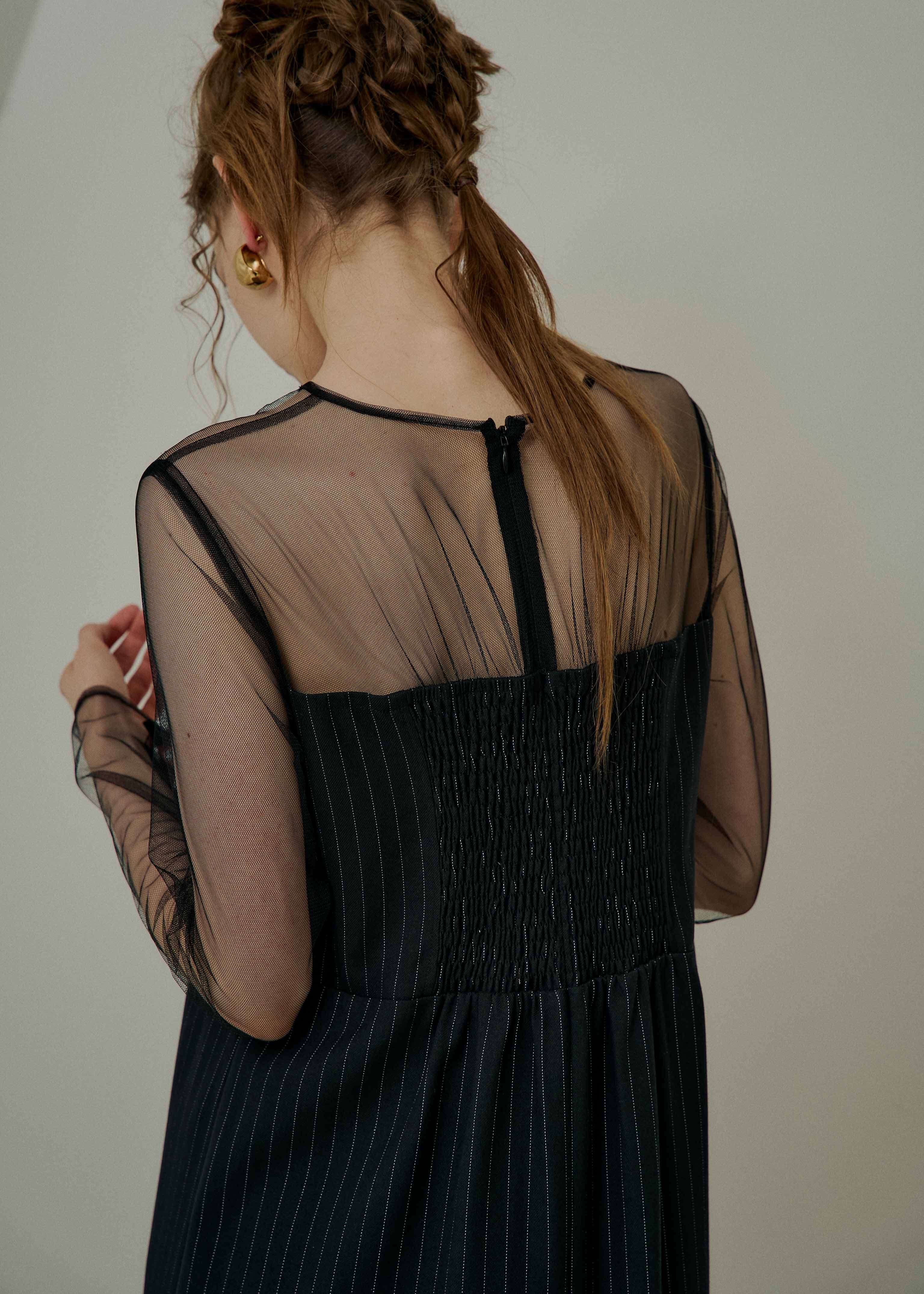 Wavy frill bustier stripe dressのドレス|Dorry Doll / LE'RURE
