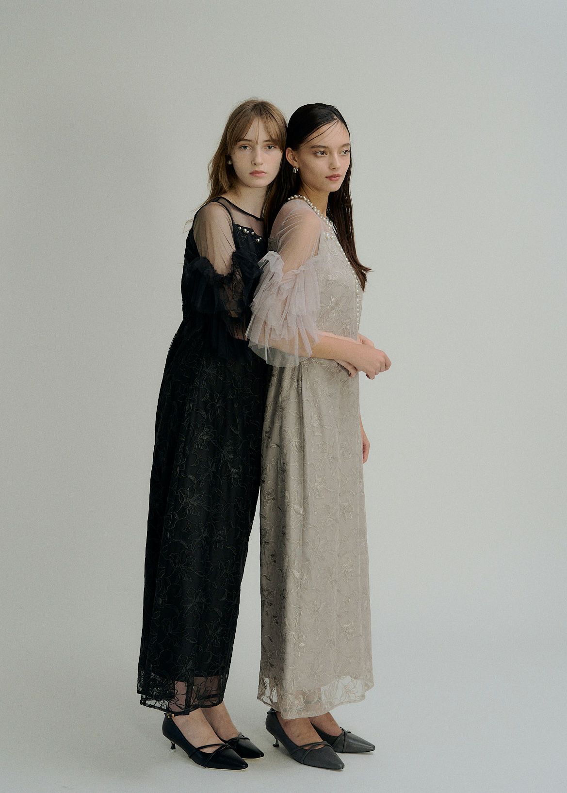 Pearl motif embroidery dressのドレス|Dorry Doll / LE'RURE